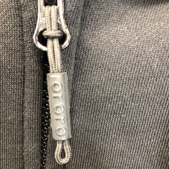 Ororo Unisex Large Black Heated Full Zip Thick Fleece Hoodie  **No battery** - Picture 3 of 10